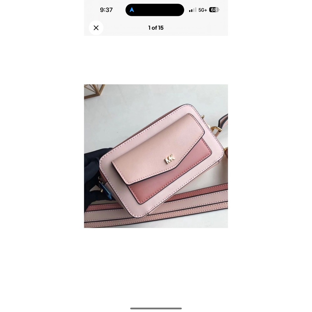 Michael Kors Camera Small Tri-color Multicolor Leather Cross Body Bag